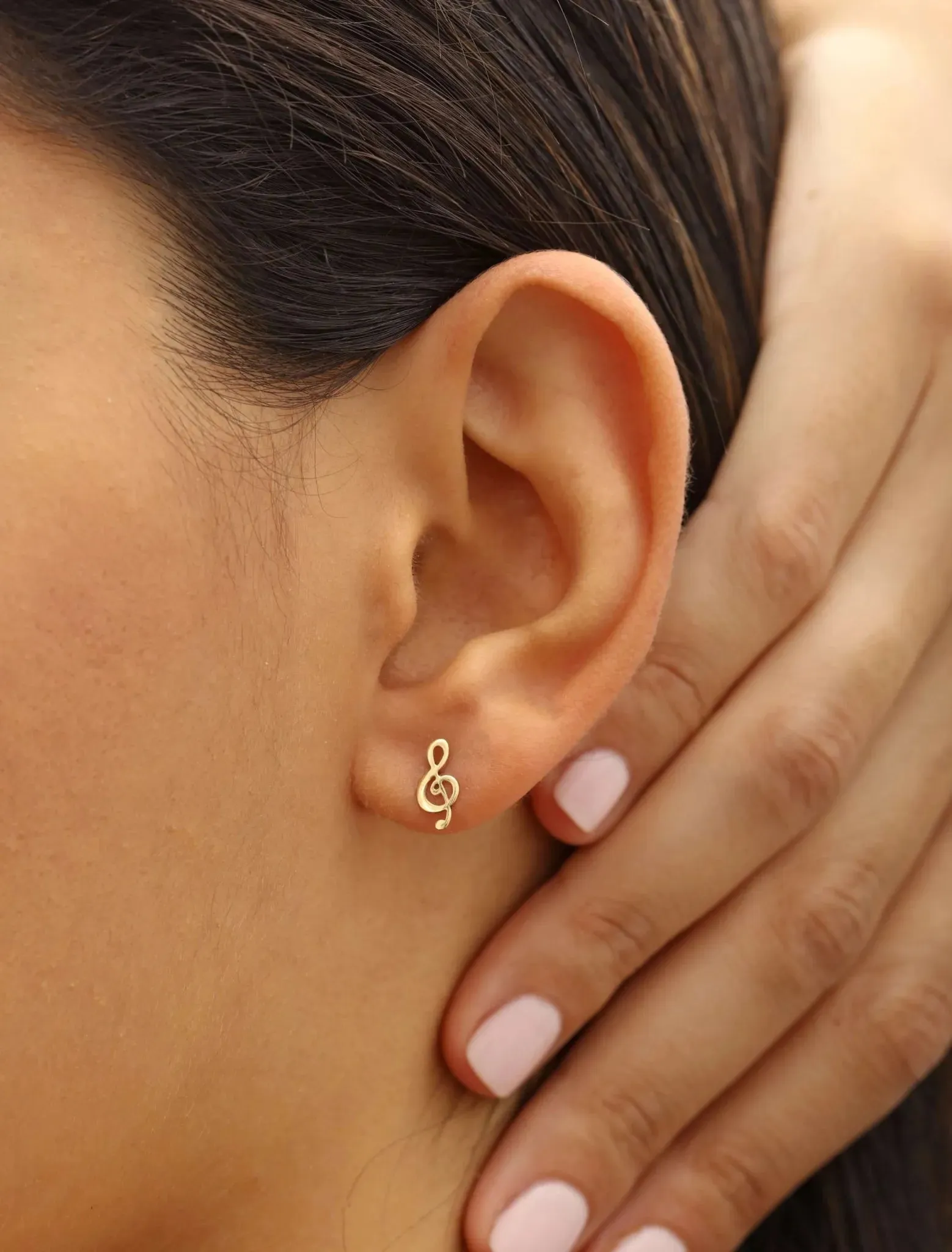 18K Gold Harmony Music Earrings