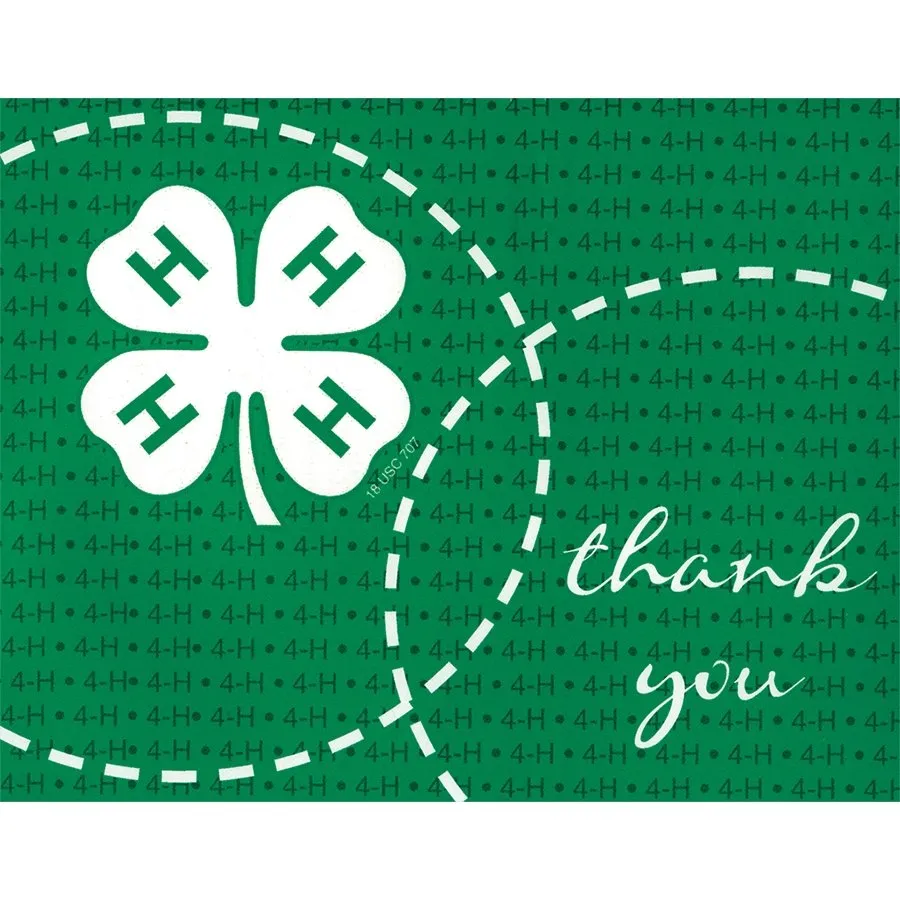 4-H Thank You Note Cards (Pack of 20)