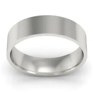 5mm Flat Wedding Ring in 18k