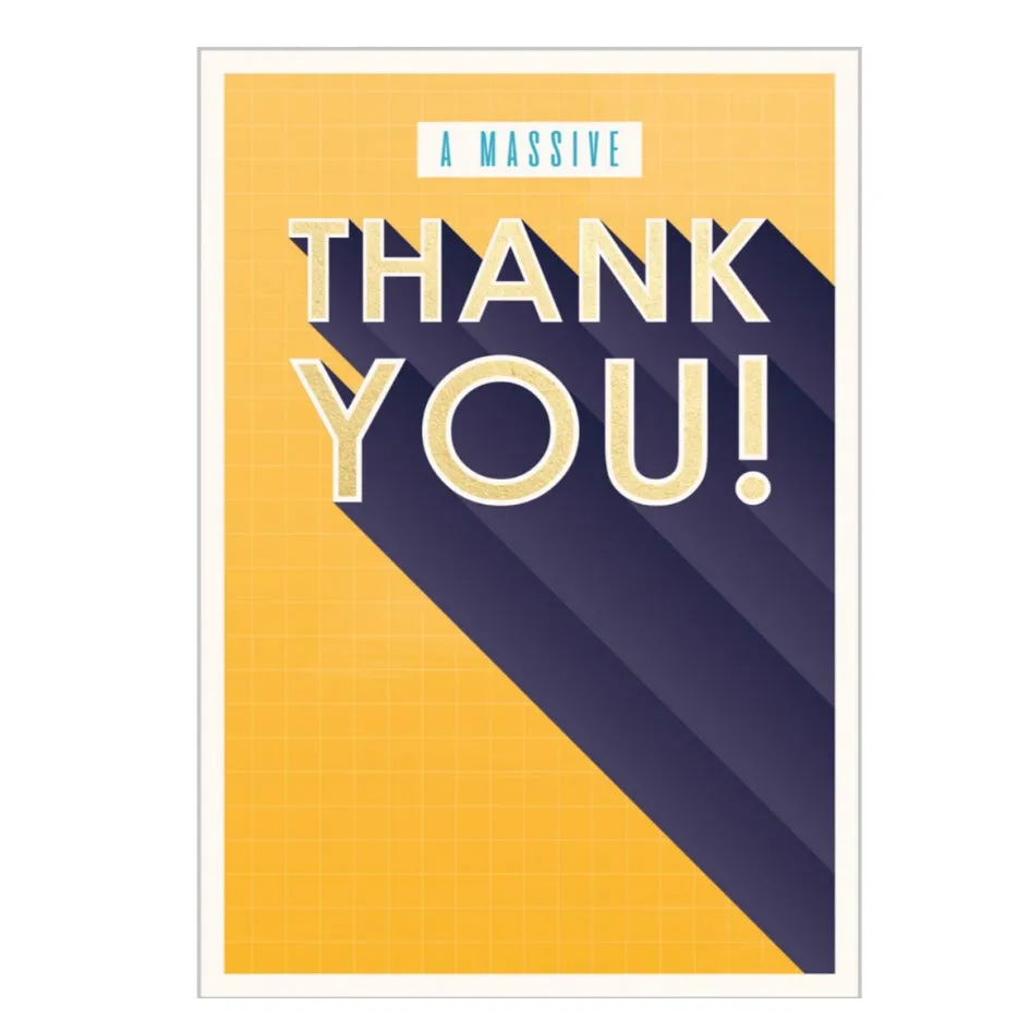 A Massive Thank You Greeting Card