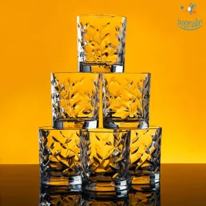 Autumn Leaves Whiskey Glasses - Set of 6