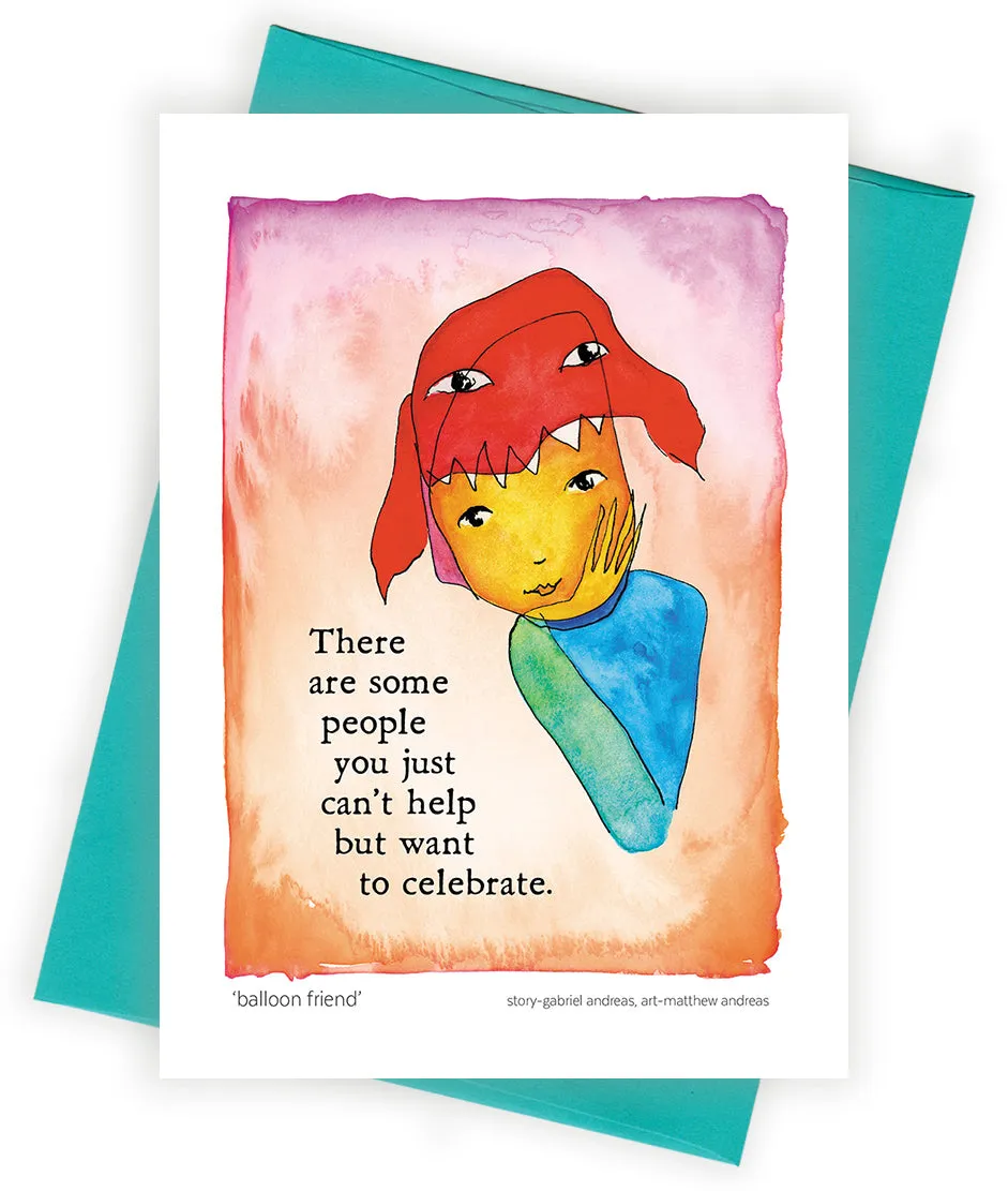 Balloon Friend Greeting Card