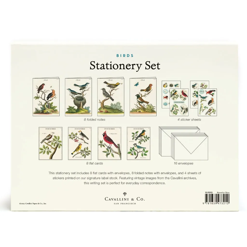 Birds Stationery Set