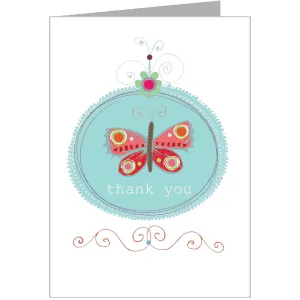 Butterfly Thank You Card