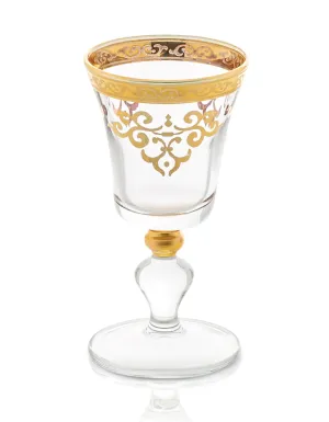 Classic Touch Gold liquor Glasses 6pc