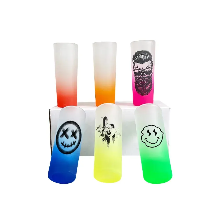 Custom Ombre Sublimation Multicolored Shot Glasses