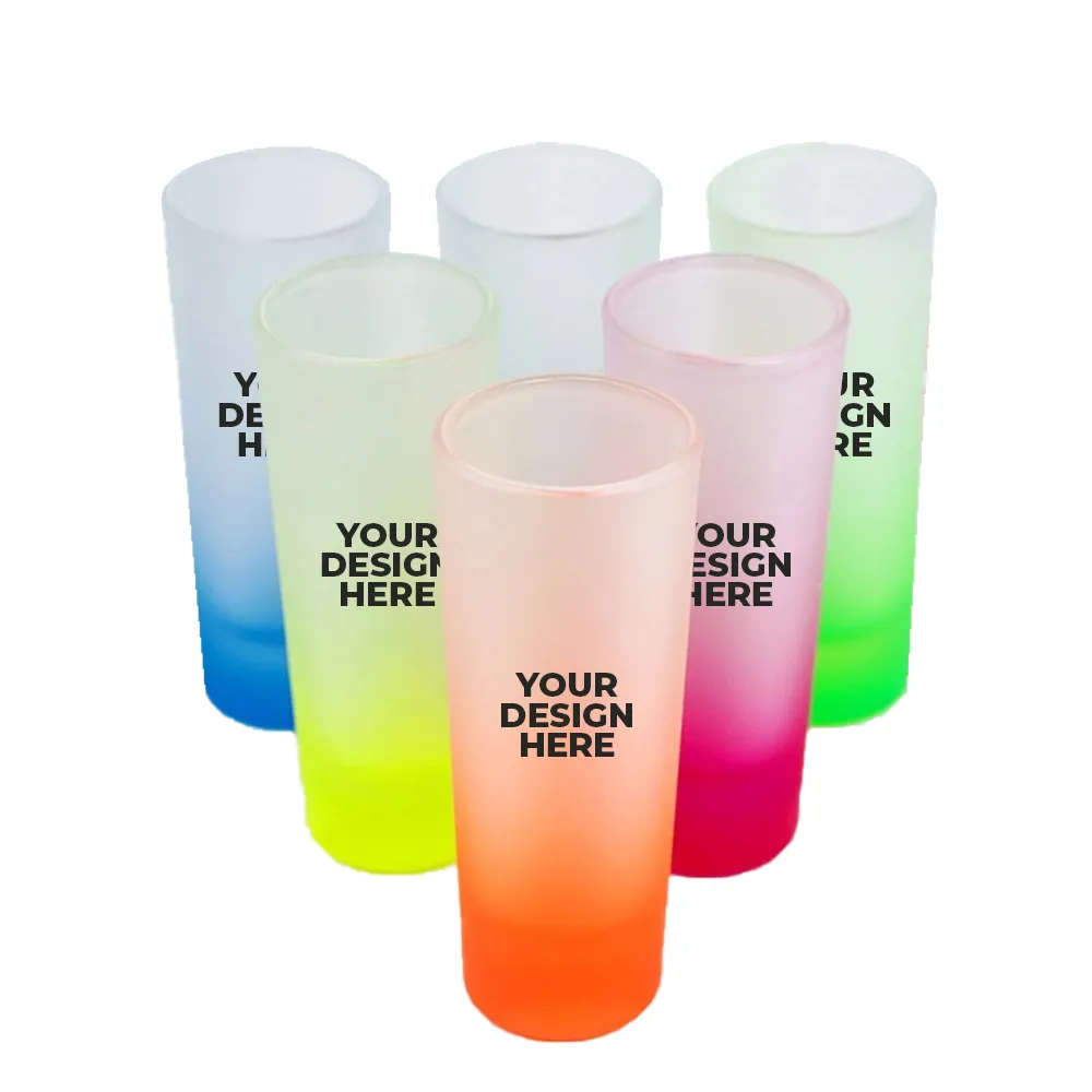 Custom Ombre Sublimation Multicolored Shot Glasses