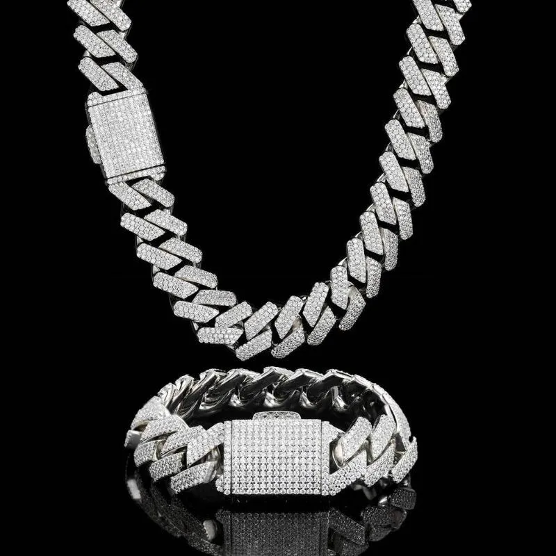 【Custom】20mm Iced Diamond Cuban Chain