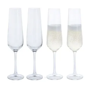 Dartington Cheers! Set of 4 Champagne Flute