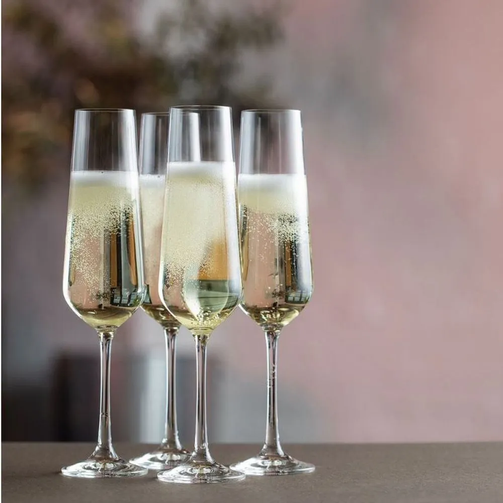 Dartington Cheers! Set of 4 Champagne Flute