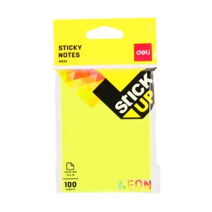 Deli Sticky Notes 76x101mm 3''x4''