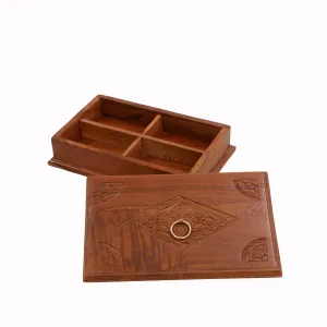 Diamond Engraved Wooden Box