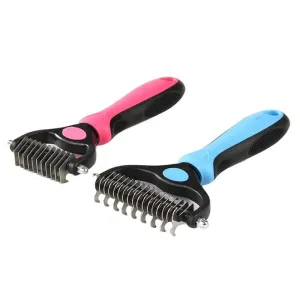 Double the Care: Double Sided Dog Grooming Brush!