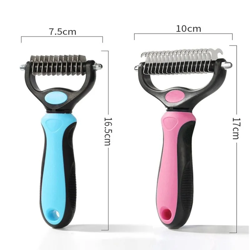 Double the Care: Double Sided Dog Grooming Brush!