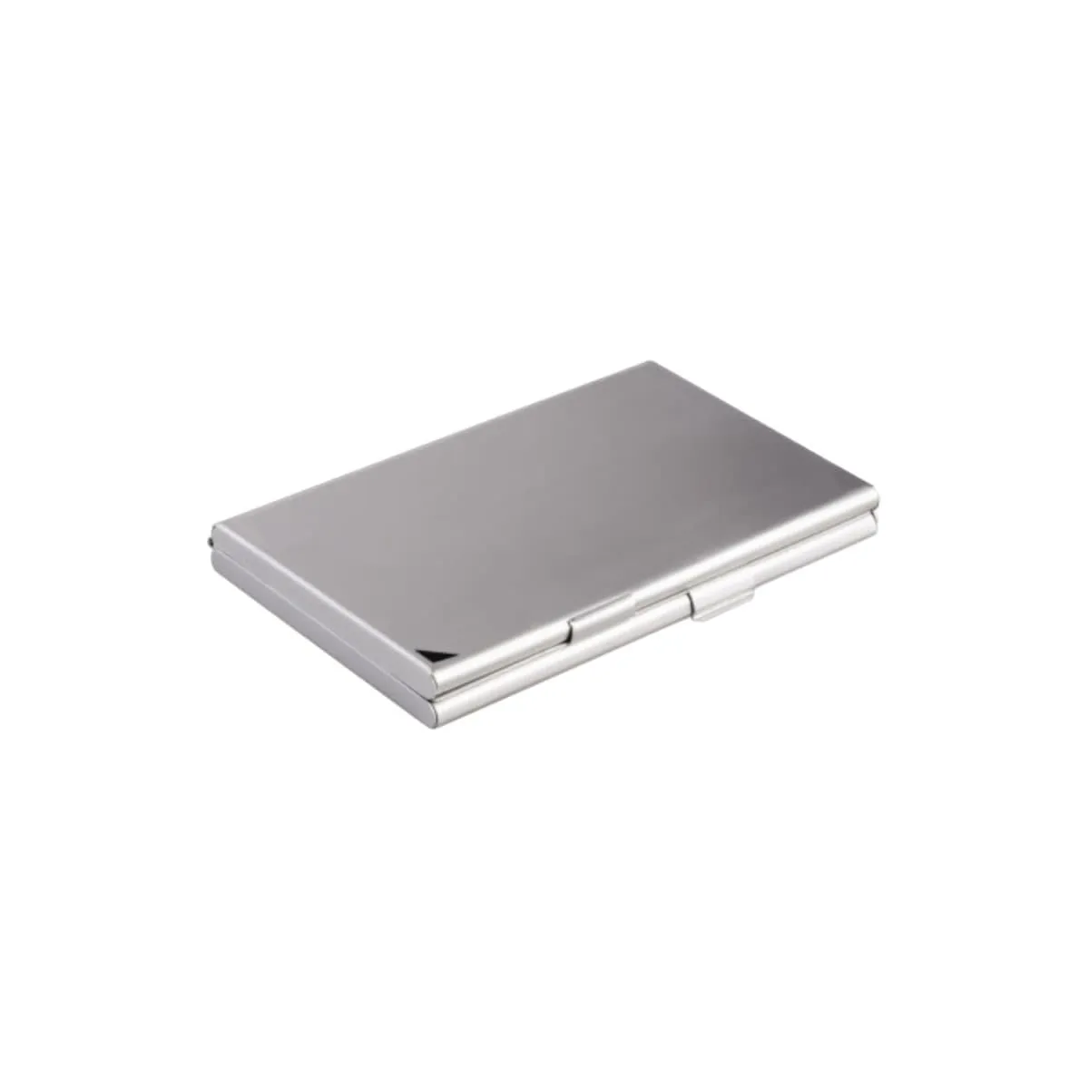 Durable Business Card Case Duo, Metallic Silver