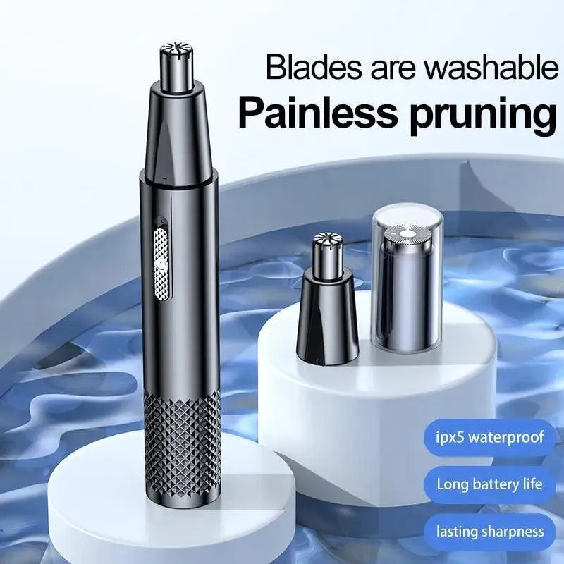 Electric Nose Hair Trimmer: Precision Grooming Tool with USB Charging