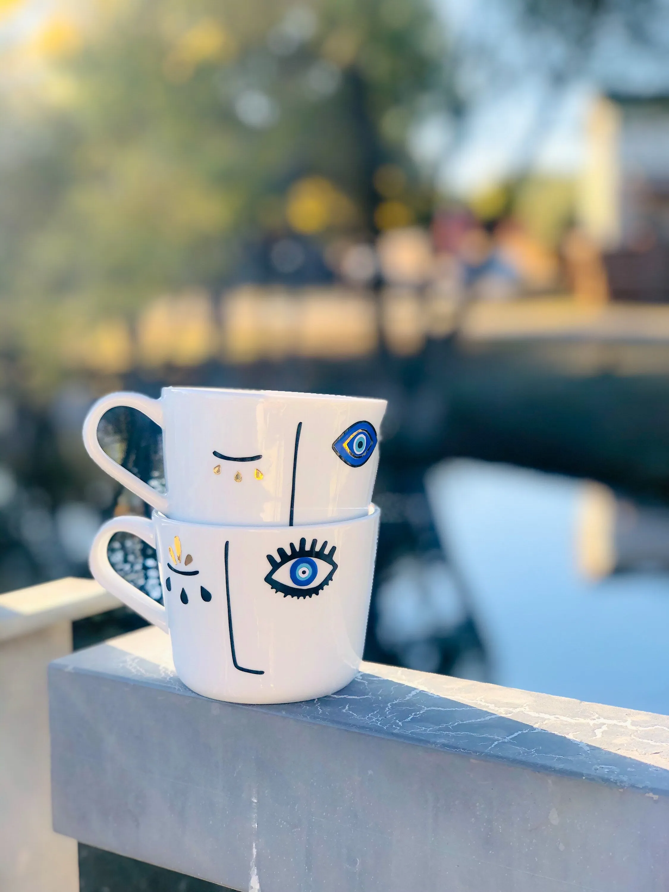 Evil Eye Design Personalized Mug Custom Gift With Your Name