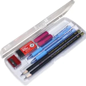 FABER-CASTELL EXAM SET IN CLEAR BOX