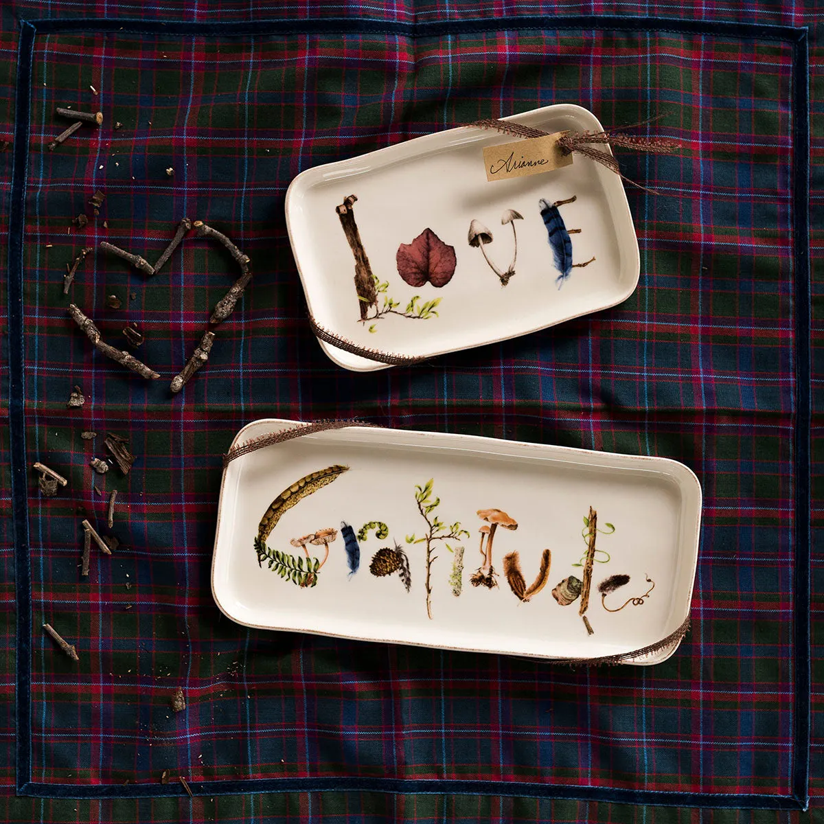 Forest Walk 10.5" Gratitude Gift Tray