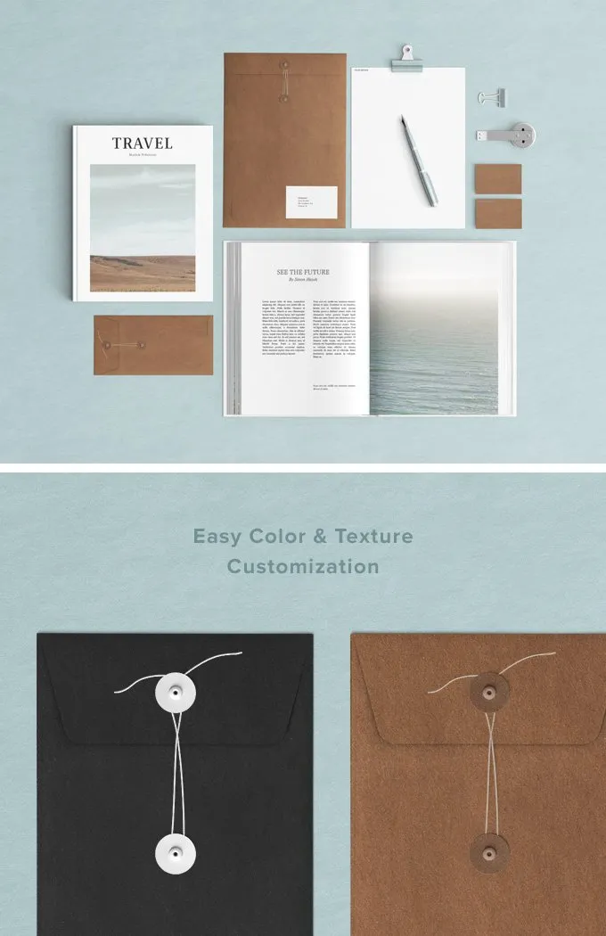 Free Professional Stationery Mockup