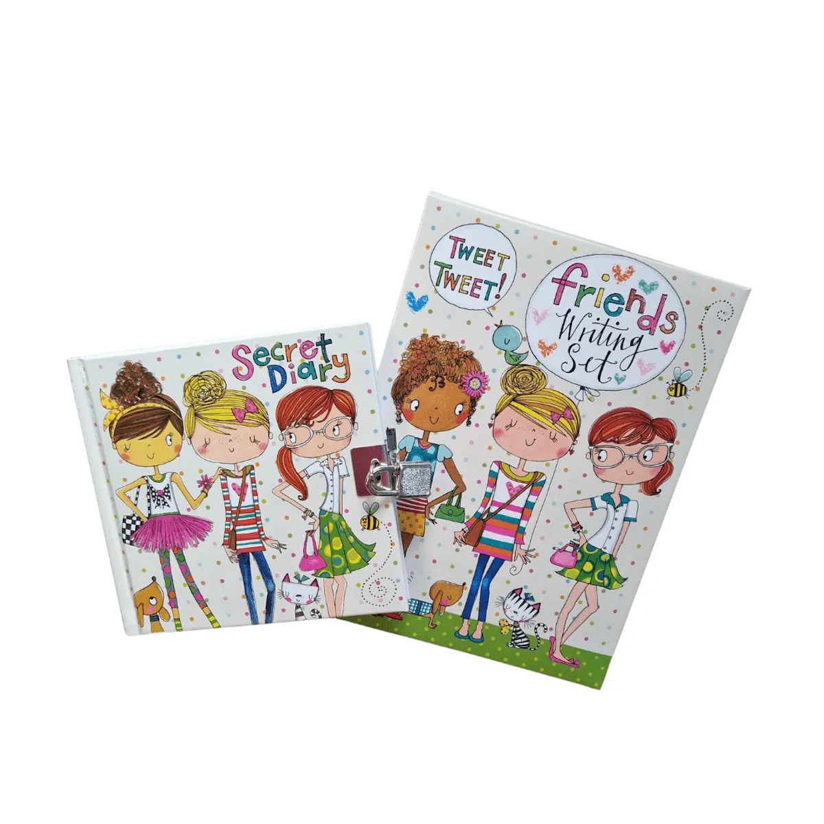 Friends Design Writing Set and Secret Diary Gift Set