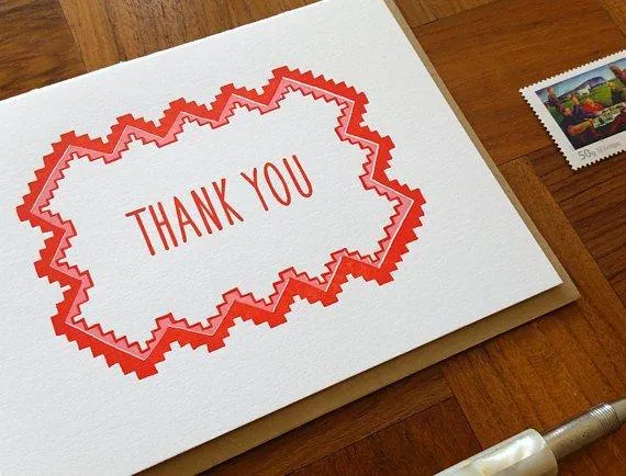 Geometric Thank You Greeting Card