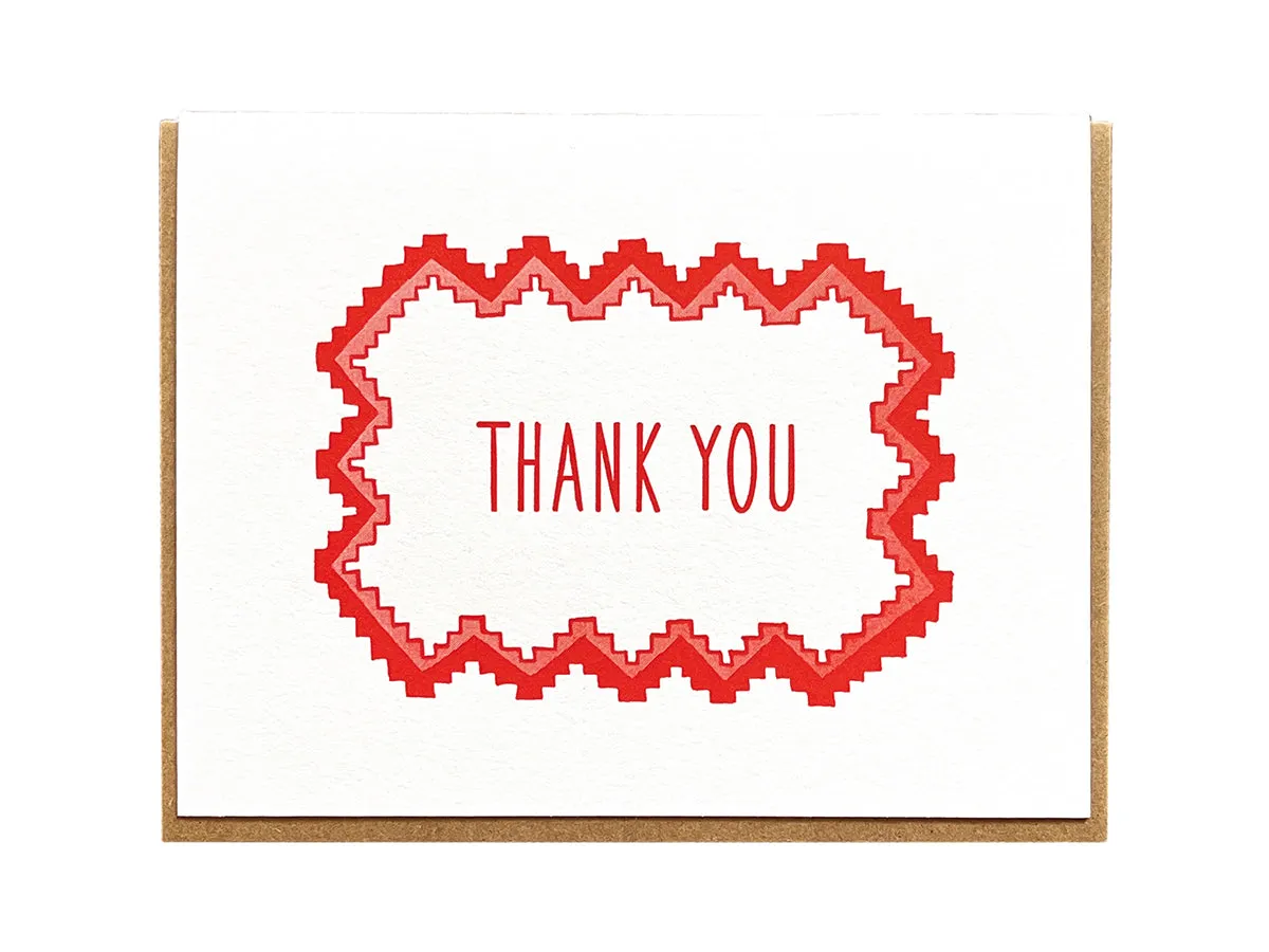 Geometric Thank You Greeting Card