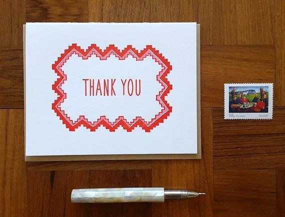 Geometric Thank You Greeting Card