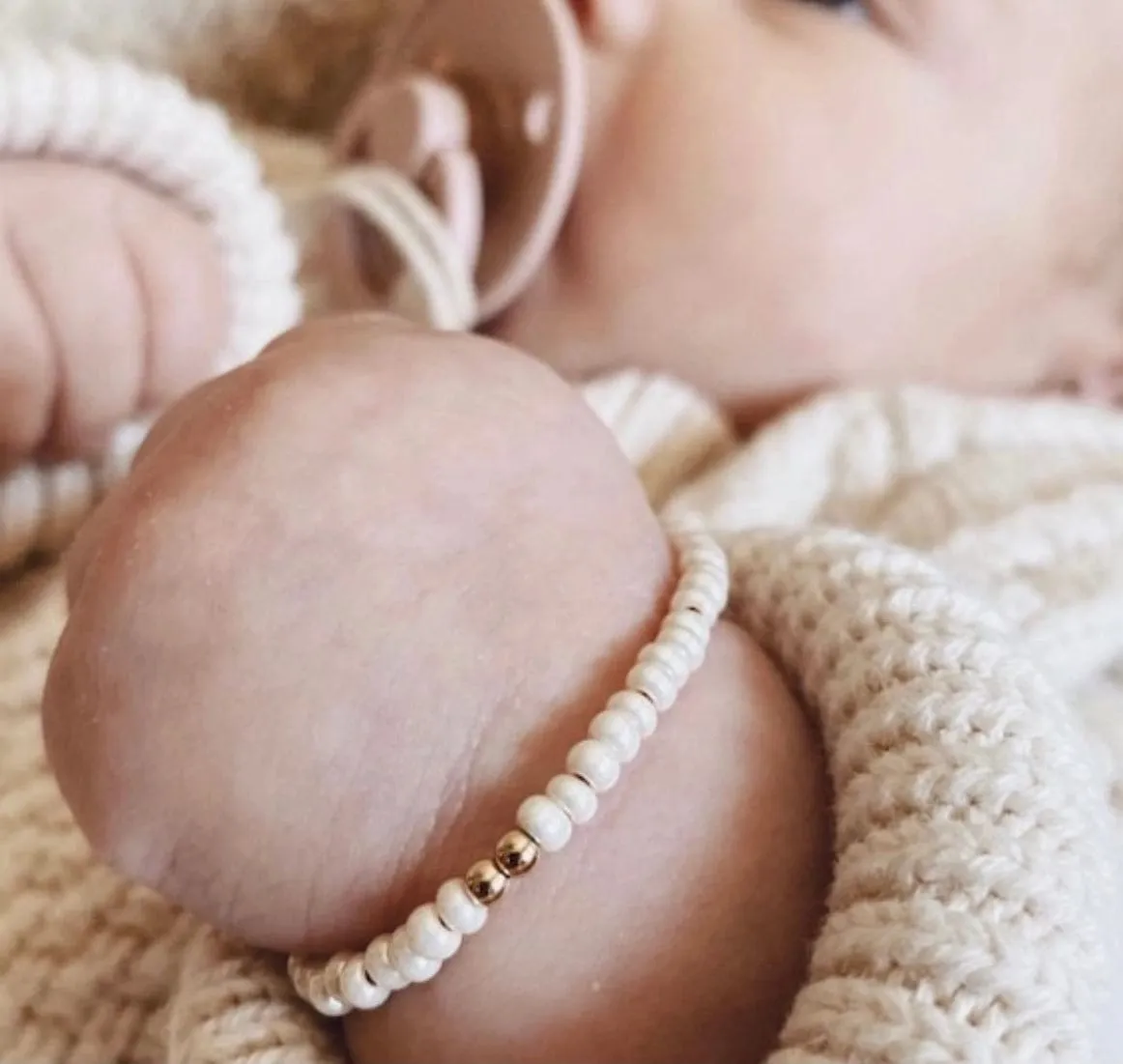 Gold Filled Cream Layer Bracelet