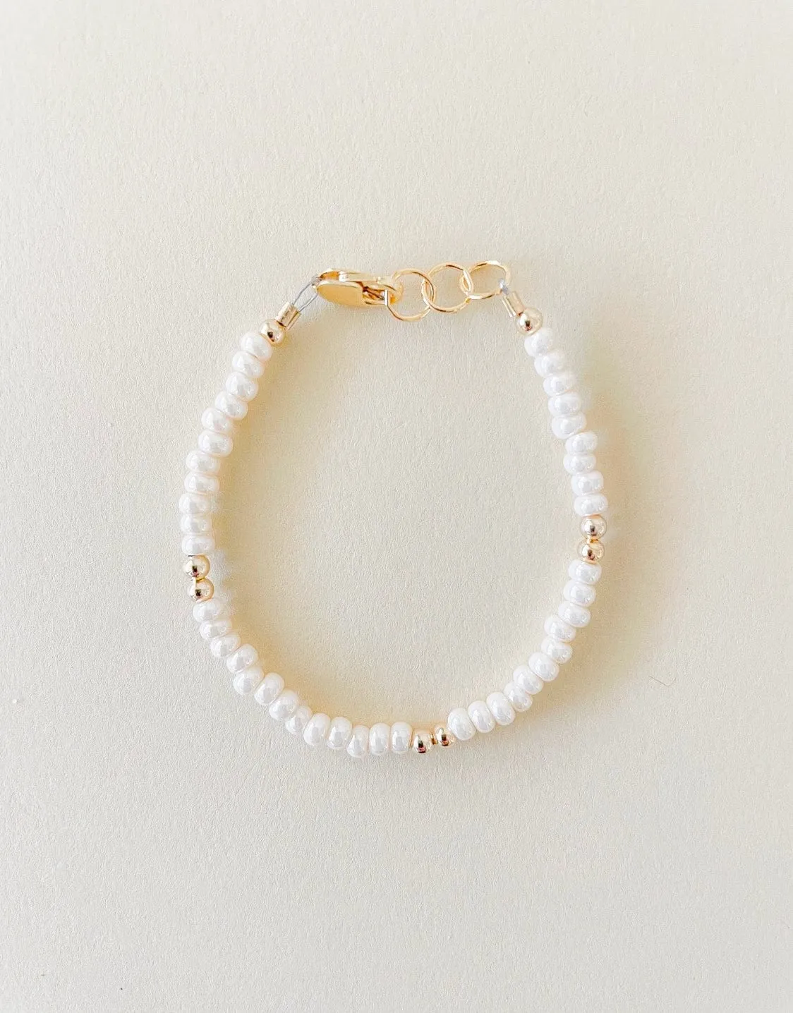 Gold Filled Cream Layer Bracelet