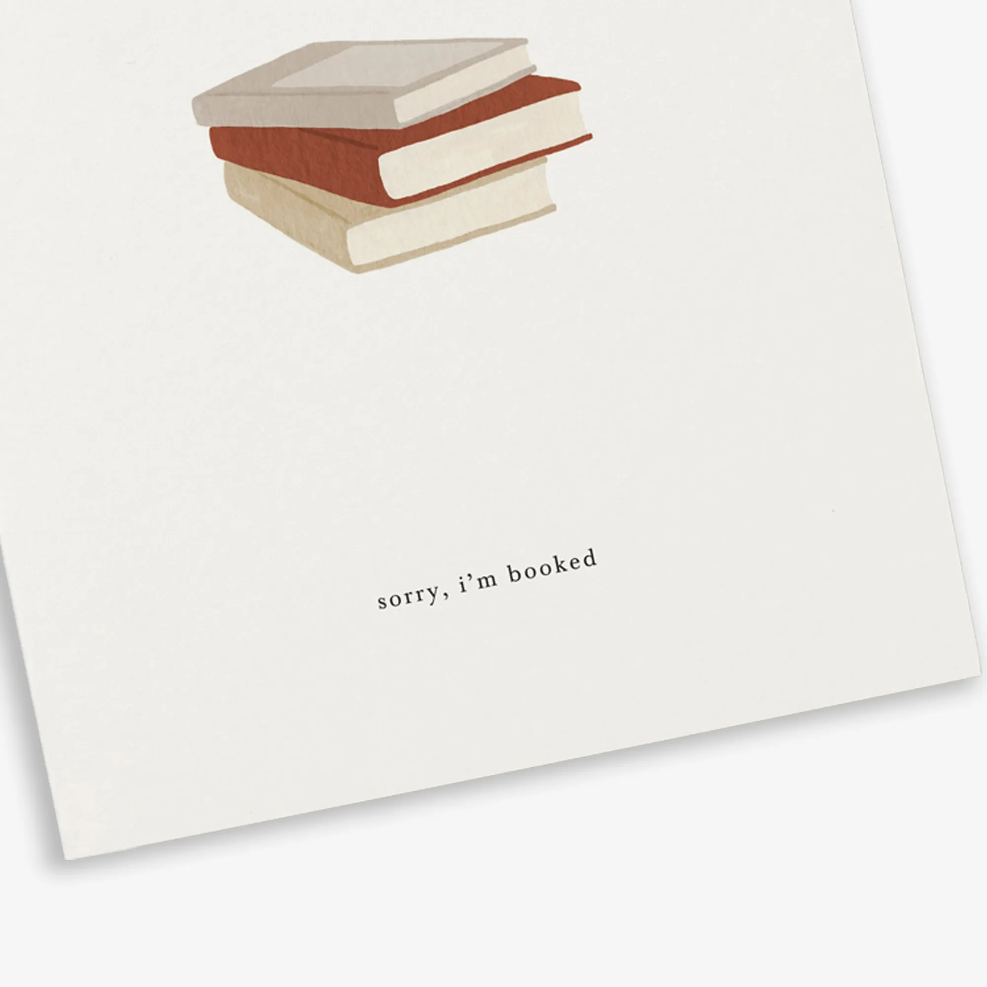 GREETING CARD // BOOK STACK