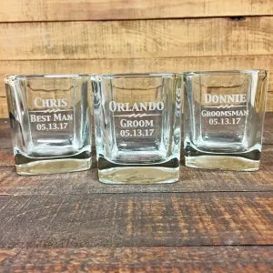 Groomsmen Whiskey Glasses