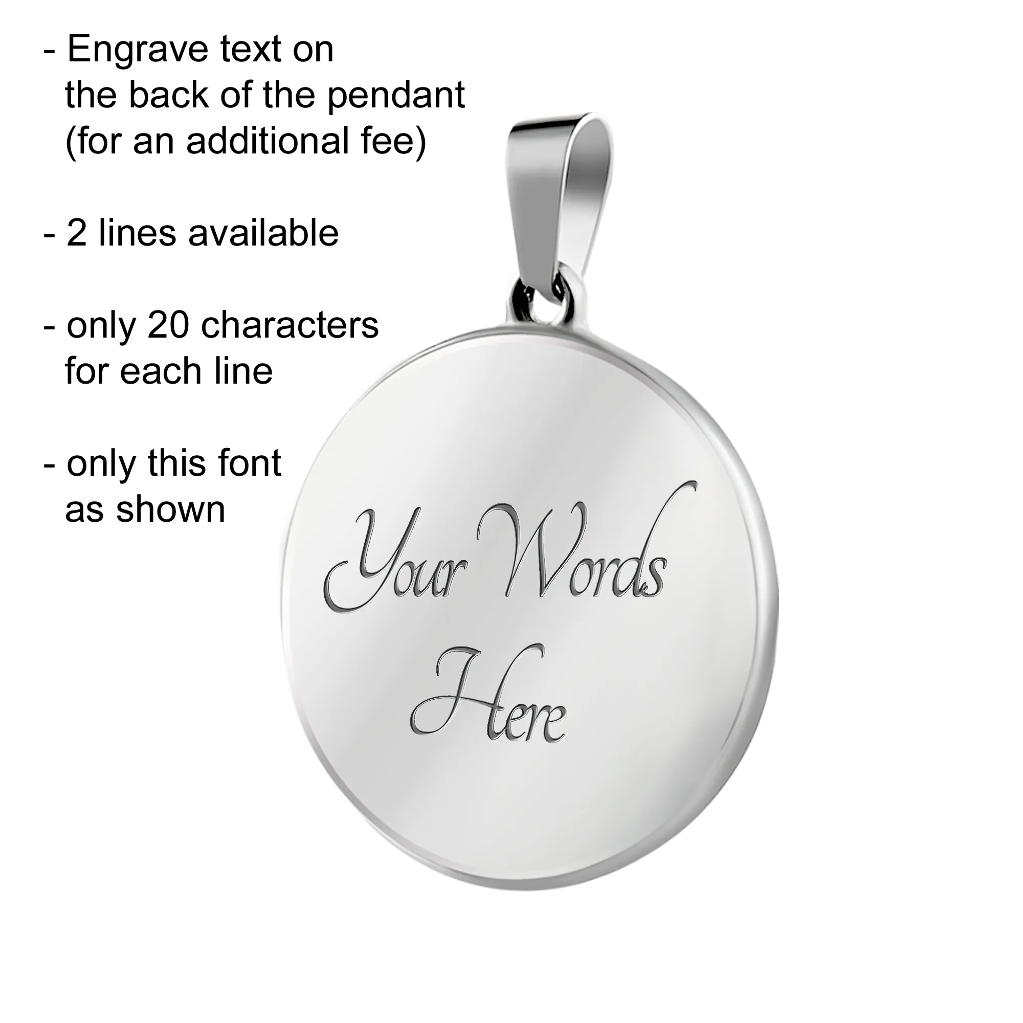 In Memory of your Mom Remembrance Memorial Custom Round Pendant Photo Necklace