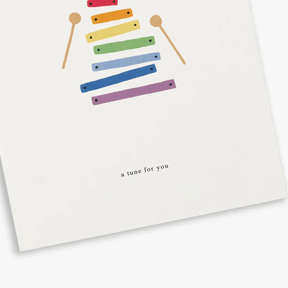 Kartotek Copenhagen Greeting Card - Xylophone