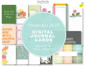 Life Crafted - GRATITUDE - Digital Journal Cards