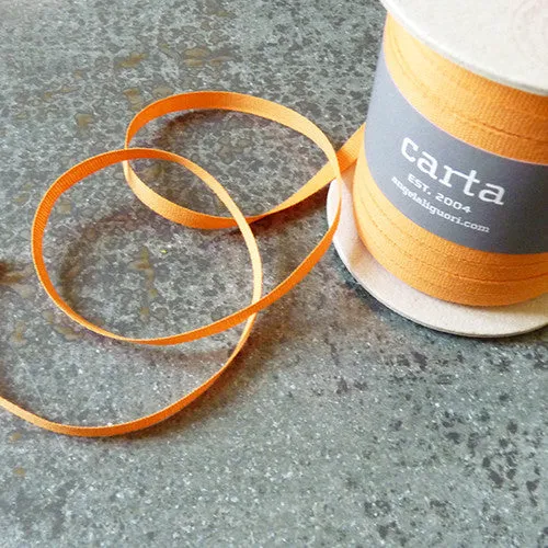 Narrow Tight Weave Cotton Ribbon - Melon : Studio Carta