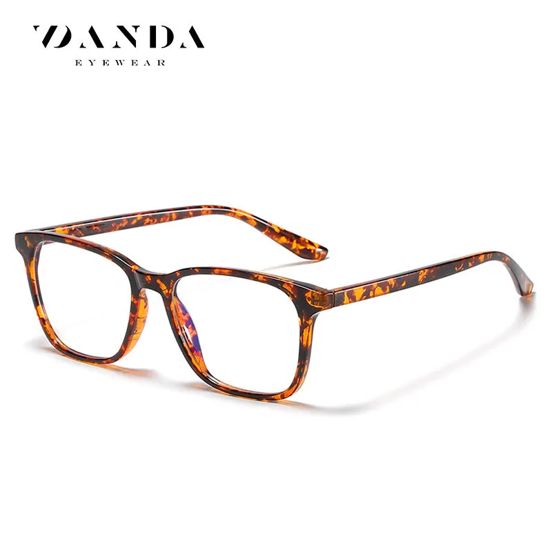 New tr90 anti-blue light glasses, retro glasses frames for men and women, literary and artistic transparent flat glasses