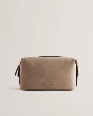 Nuelle Pu Nubuck Washbag Beige