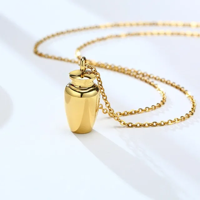 Openable Earthen Jar Columbarium Shape Pendant