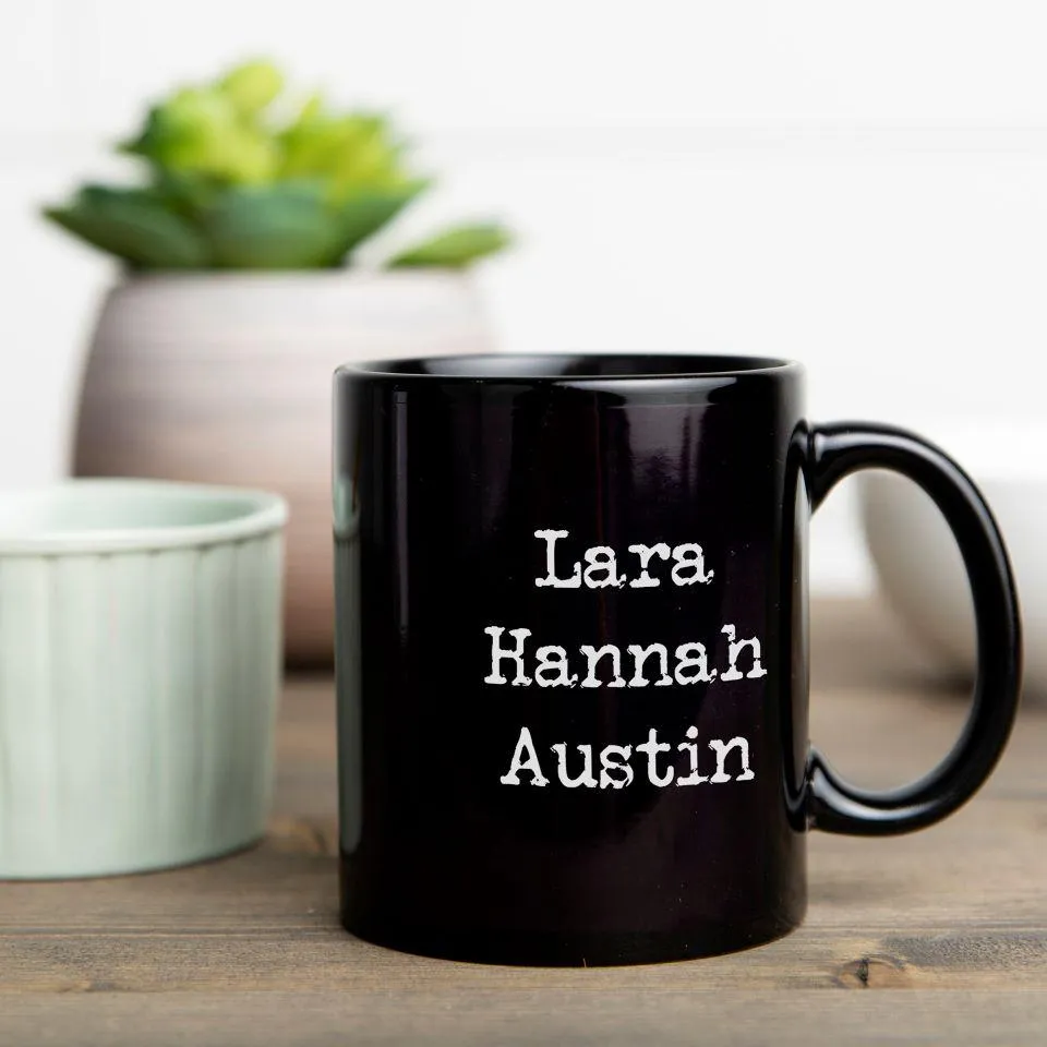 Personalized Family Name Mugs