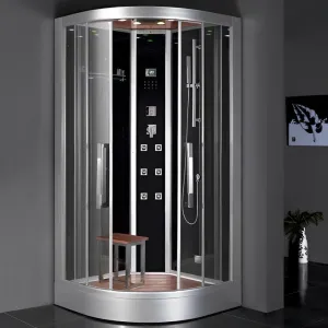 Platinum DZ963F8 1 Person Walk-In Steam Shower