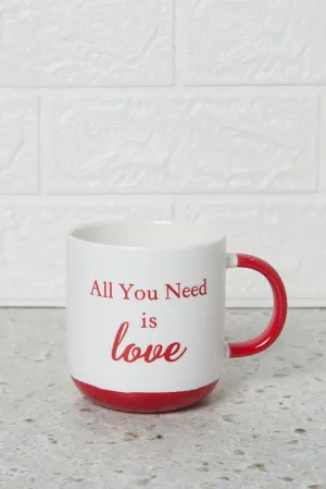 Red All You Need Is Love Mug (13Oz)