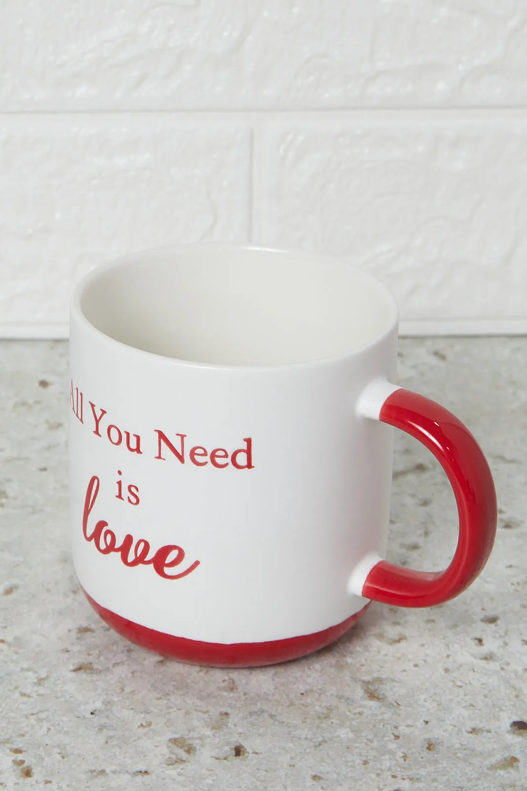 Red All You Need Is Love Mug (13Oz)