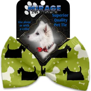 Scottie And Westie Pet Bow Tie