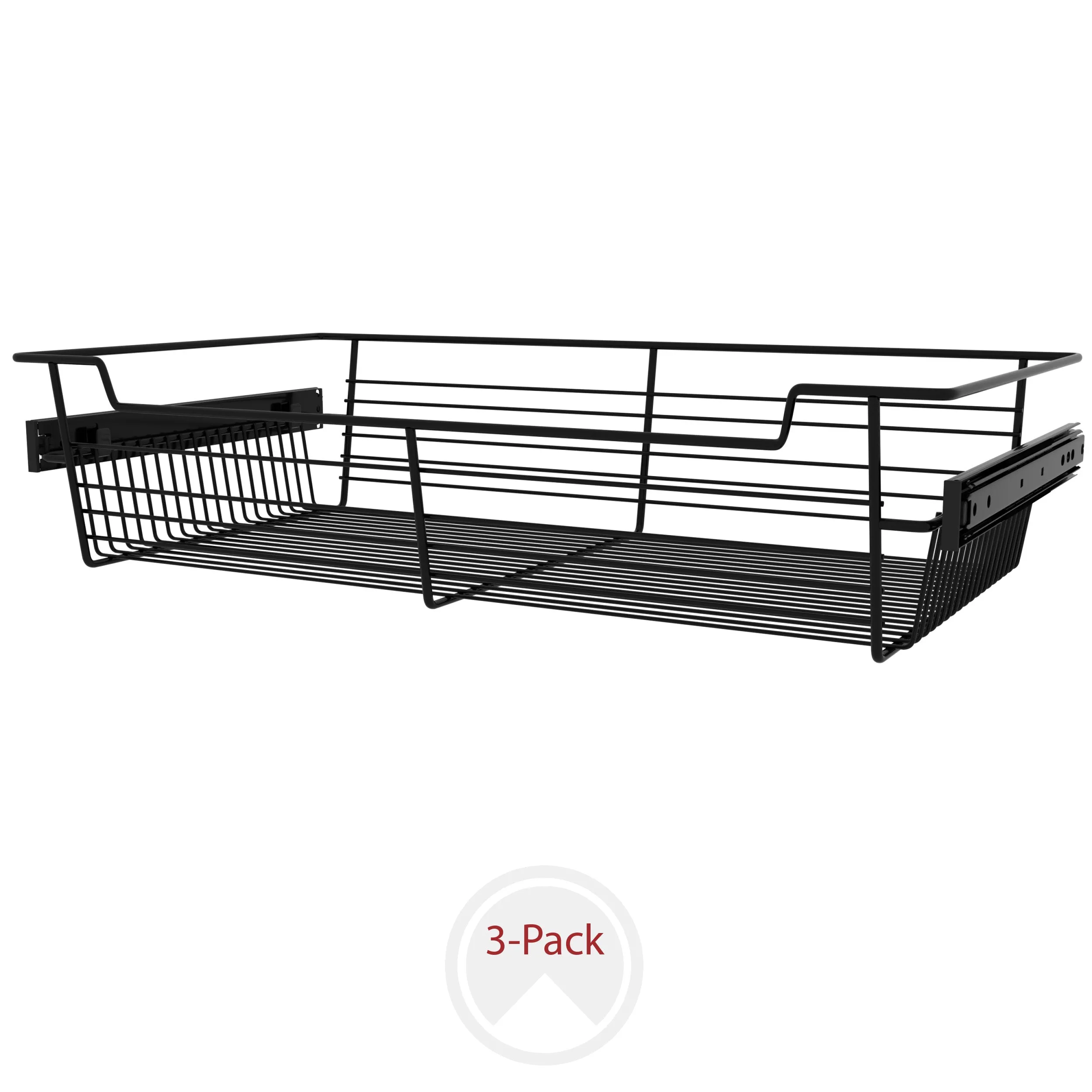 Sidelines / CBSL-241405MB-3 / 24" W Closet Baskets for Custom Closet Systems (3-Pack)