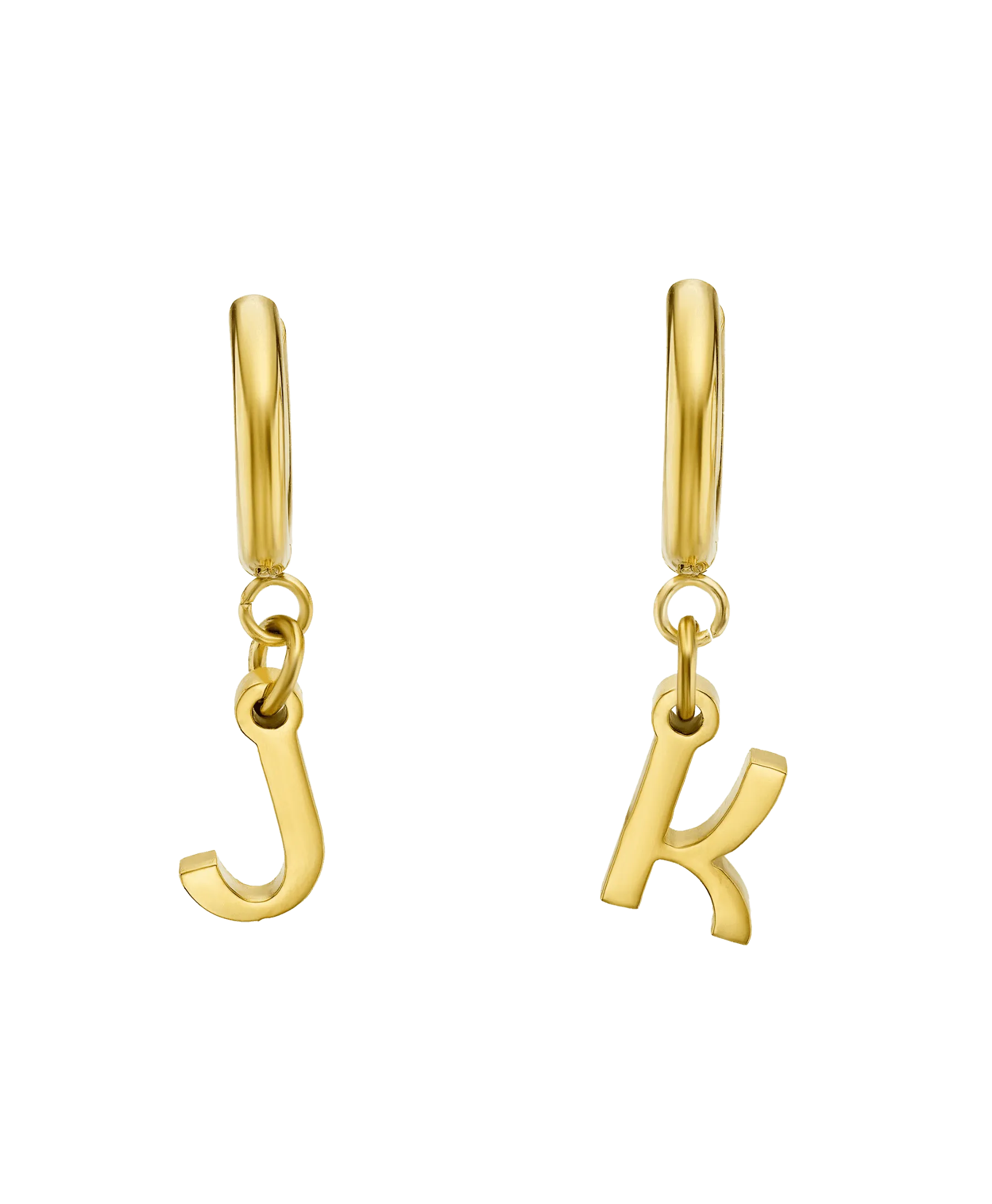 Signature Letter Hoops 18ct Gold Vermeil