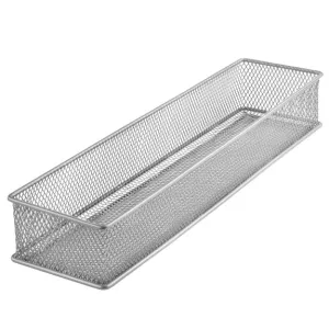 Silver Mesh Drawer Organizer 3x15x2" 1pc