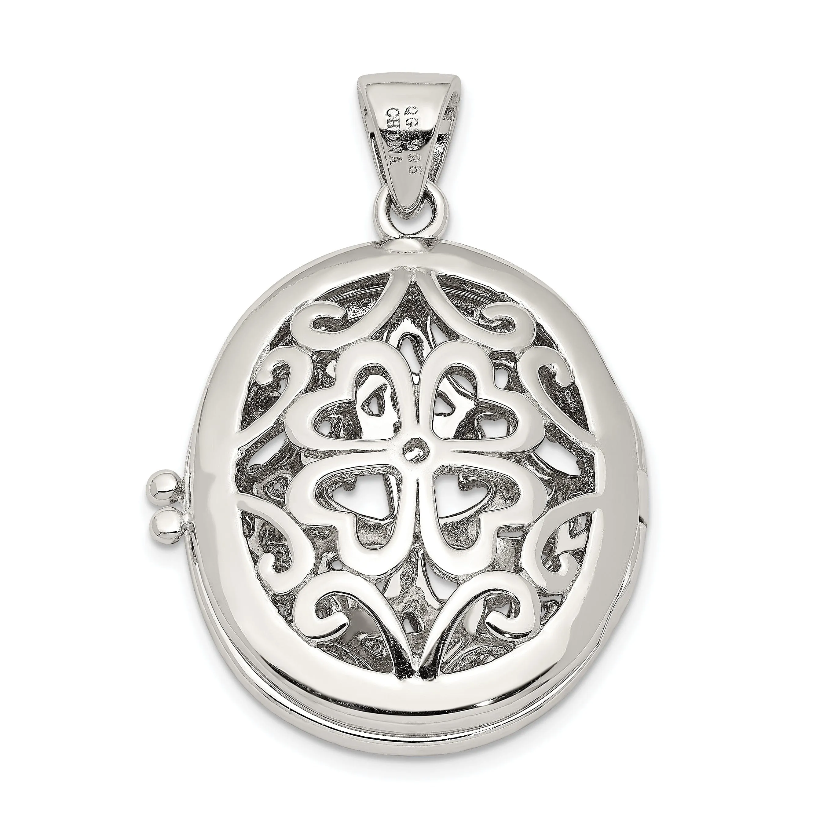 Sterling Silver CZ Locket