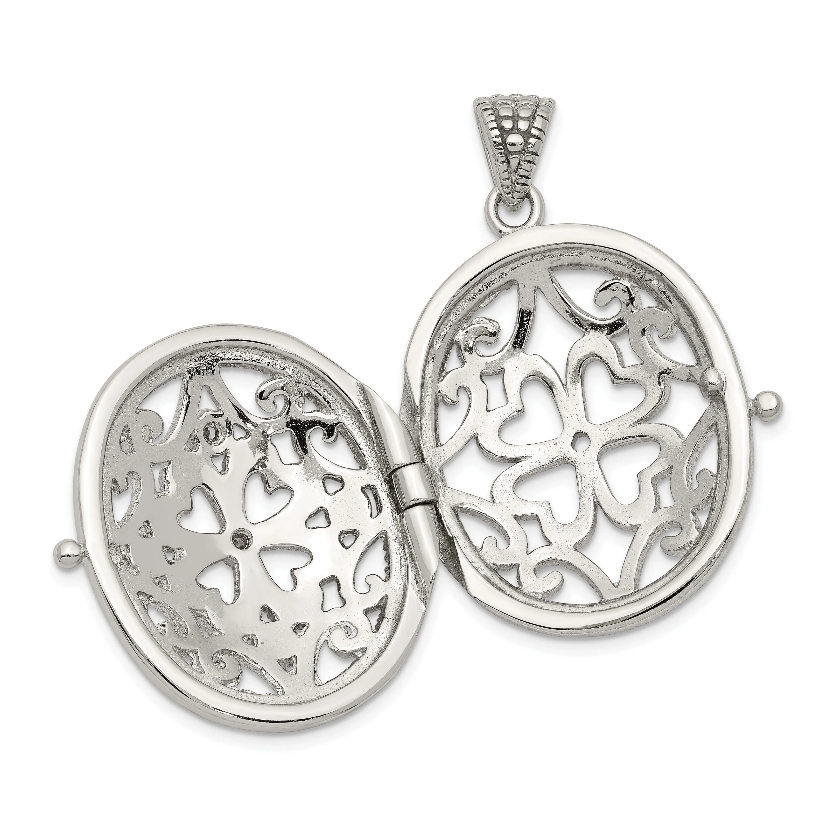 Sterling Silver CZ Locket