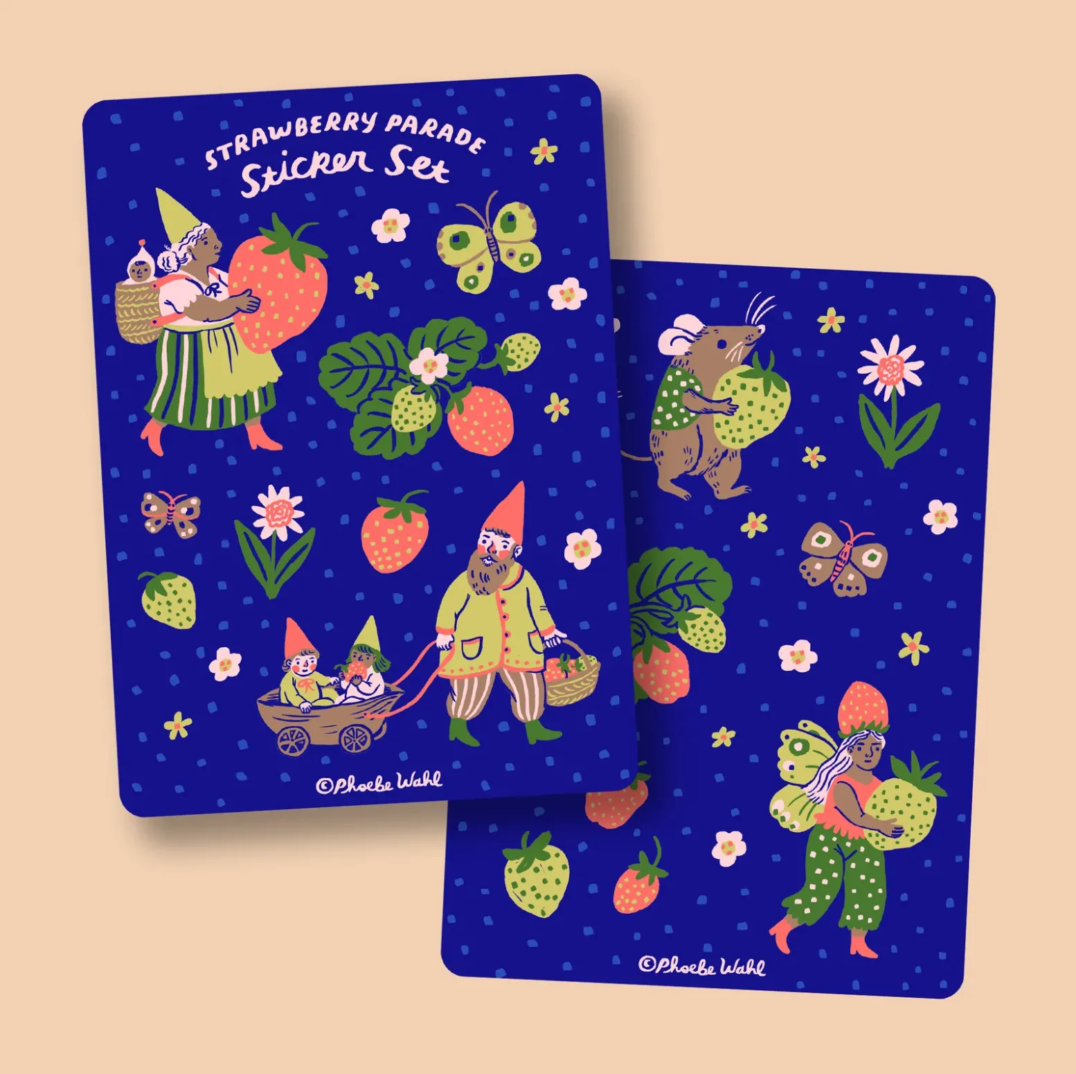 Strawberry Parade Stickers